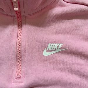 Nike Pink Crop Sweatshirt